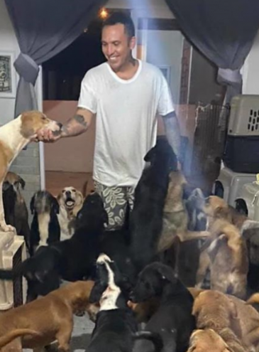 Мужчина забрал домой около 300 животных из приюта, чтобы защитить их от урагана