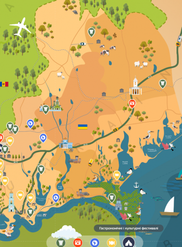 Для украинской Бессарабии создали подробную туристическую карту