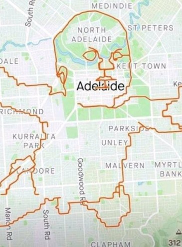 Австралієць «намалював» на карті немовля з обкладинки Nevermind, проїхавши 150 км
