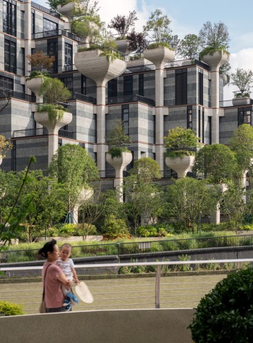 «Тисяча дерев». У Шанхаї відкрили жилий комплекс із садом на колонах