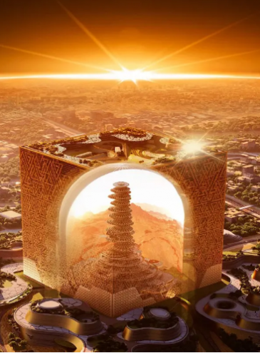 Новій мегапроект: у Саудівській Аравії збудують велетенський хмарочос-куб